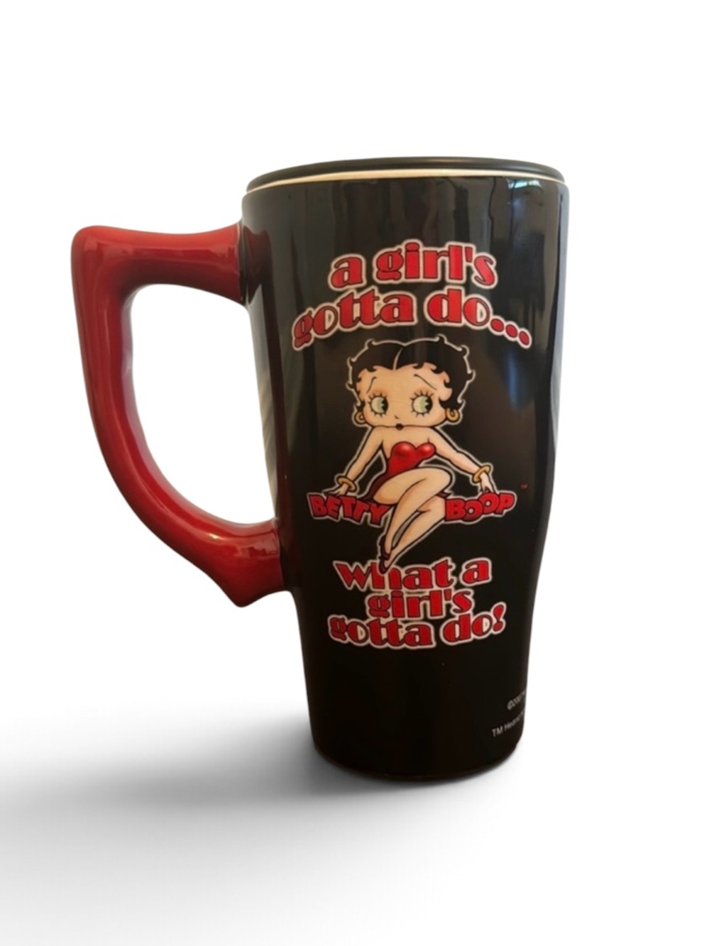 BETTY BOOP TRAVEL MUG TALL LID COLLECTIBLE NEW